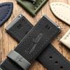 WatchGecko Atlas Sailcloth Waterproof Watch Strap - Stainless Steel Buckle - Durable and Comfortable - 21mm, Blue
