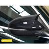 For Alfa Romeo Stelvio 2016-2020 Side Mirror Cover Cap Carbon Fiber Look ABS Plastic Car Exterior Accessories