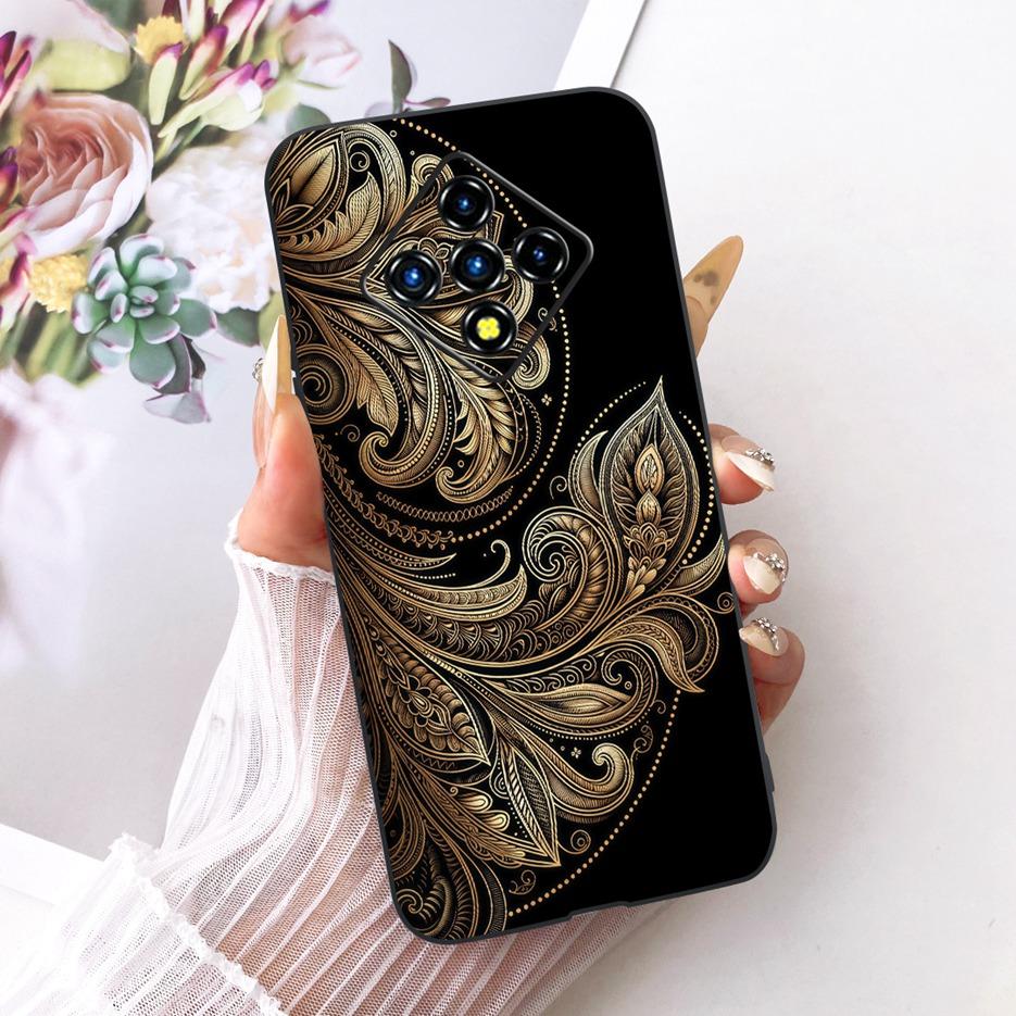 For Infinix Zero 8 Case X687 Stylish Flowers Butterfly Painted Cover Soft Slim Phone Case For Infinix Zero 8i Zero8 i X687B Bags