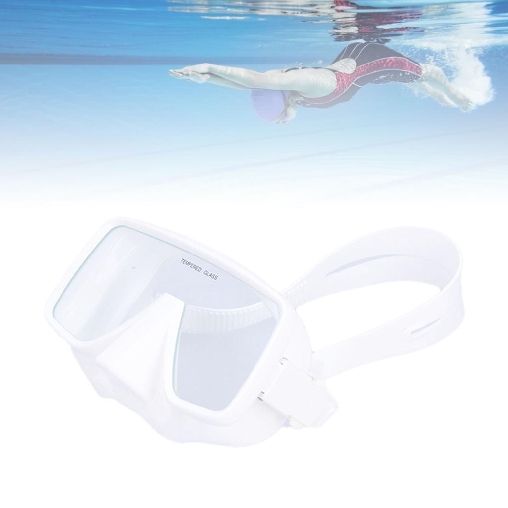 Diving Goggles AntiFog Silicone Underwater Goggles Tempered Glass Lens Swimming Glasses