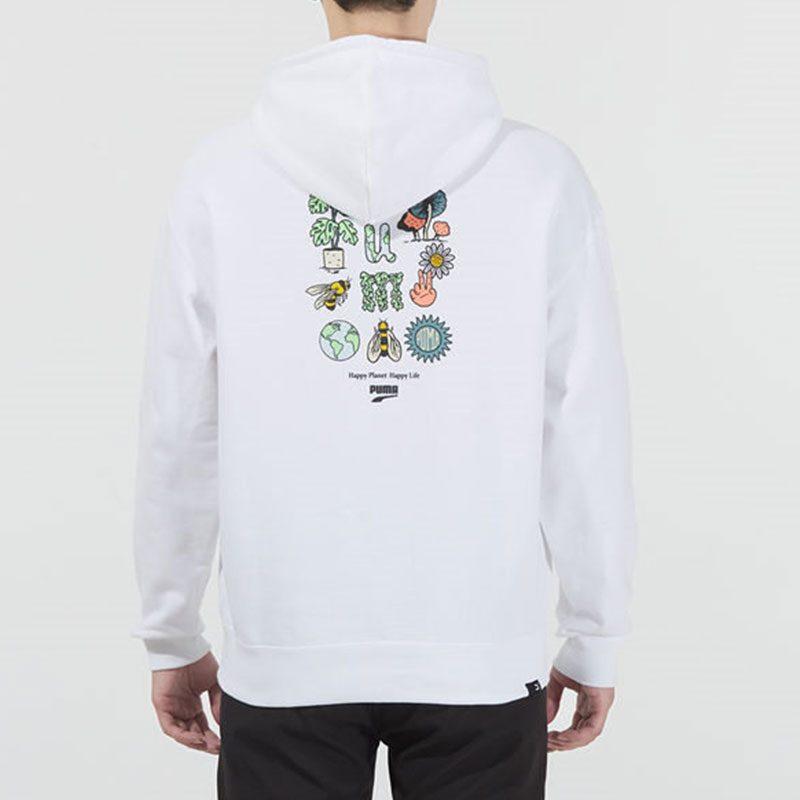 Puma Sweatshirts Men's White Hooded Moderate Regular 535412-02