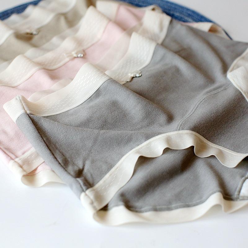 Mid-waist Panties Brushed Comfort Women's Underwear Triangle Soft Breathable Buttocks Bowknot Panty