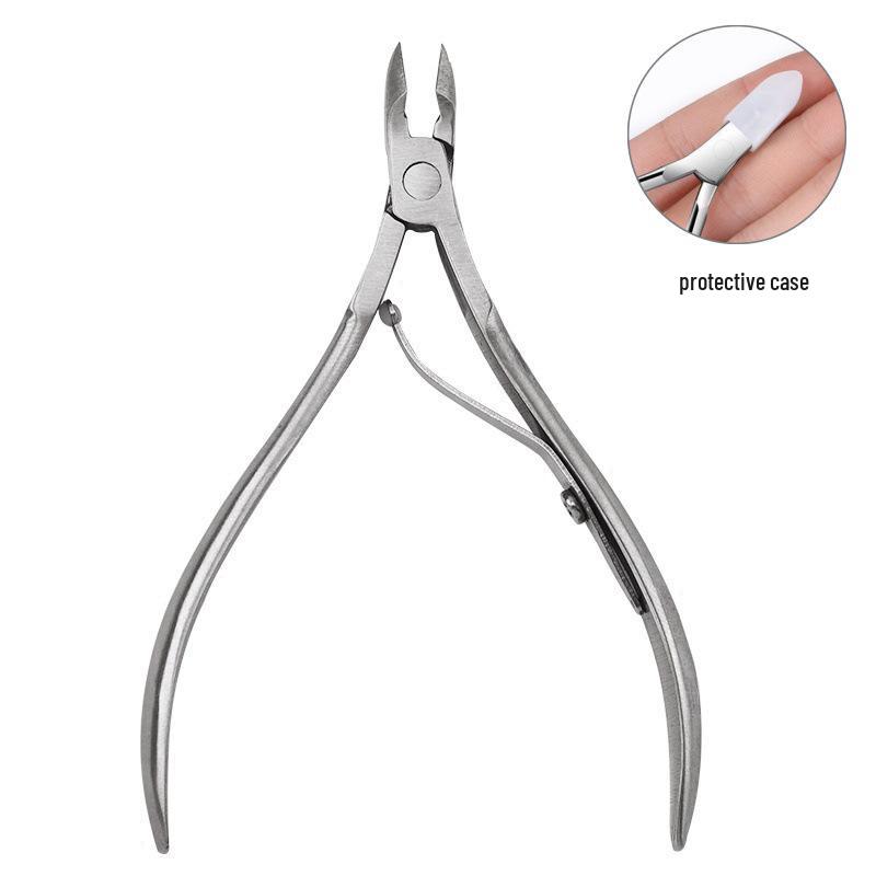 Stainless Steel Nail Art Cuticle Nippers and Tweezers for Hangnails and Ingrown Nails Removal