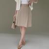 New Arrivals Open Run Women Pin Tuck Mini Skirt Back Banding Cotton Classic