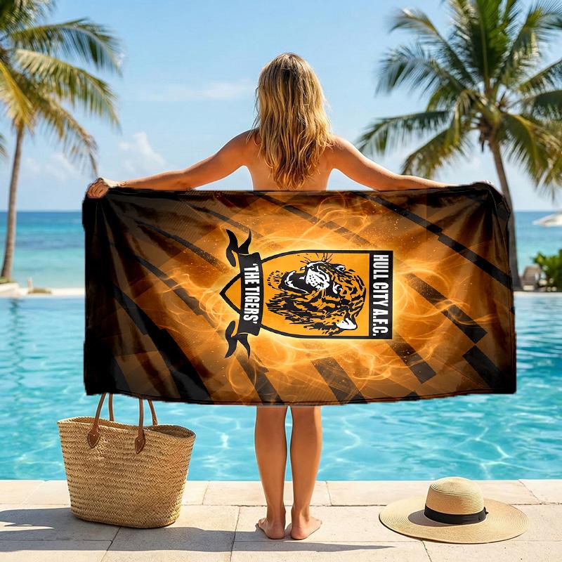 Hull FC Mode Strandtuch Tragbar Weich Schnelltrocknend Handtuch Für Schwimmen Camping Urlaub