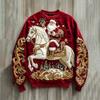 Christmas 3D Print Crewneck Sweatshirt Couples Matching Tops Men Women Casual Fall Pullover