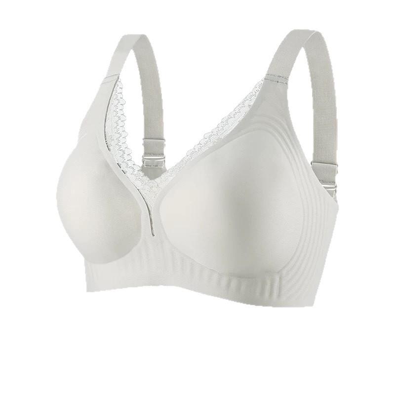 Large Size Seamless Underwear, Women's Thin Big Breasts Show Small Gathering, Secondary Breasts, Anti-sagging Adjustment Bra Cover, Summer Thin