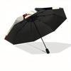 1pc Christmas Cat Automatic Open/Close Umbrella - Compact Travel Umbrella, 8-Rib Heavy-Duty Construction, Ideal Gift, Outdoor Accessory, Sty