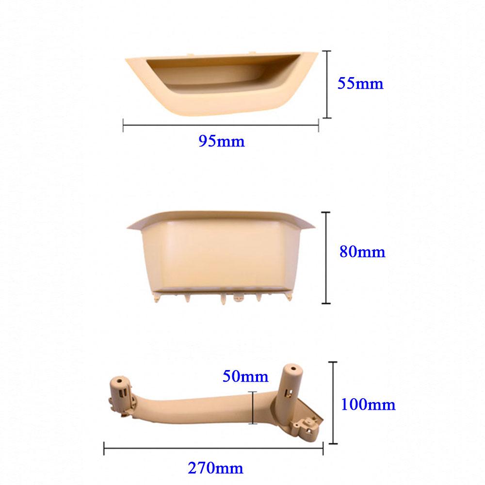 Car Interior LHD RHD Passenger Door Armrest Panel Cover Trim Pull Handle 4PCS Set For BMW X3 X4 F25 F26 2010-2016