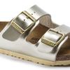 Girls' Birkenstock Arizona Kids Birko-Flor Electric Metallic Gold Narrow (1014841)