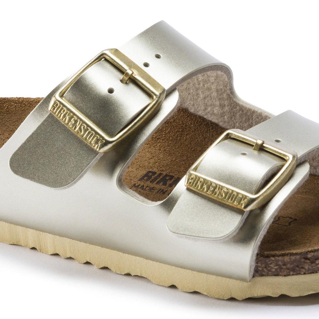 Girls' Birkenstock Arizona Kids Birko-Flor Electric Metallic Gold Narrow (1014841)