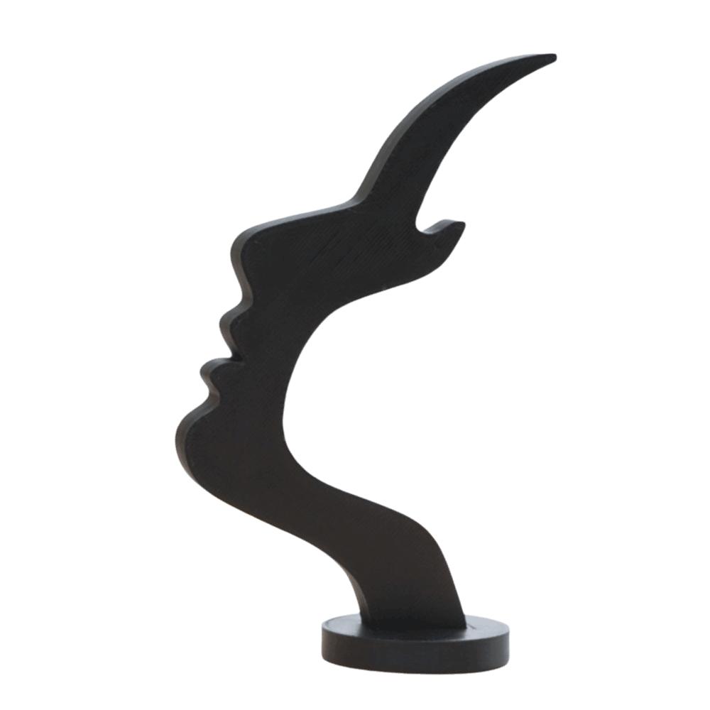 Curved Design Side-Face Shaped Eyeglass Holder Creative Artistic Desk Decor  Art Storage
