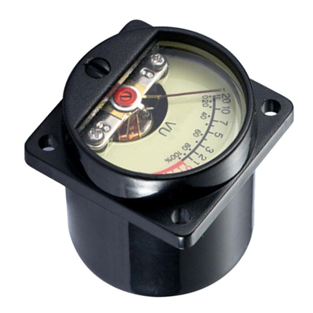 2 Precision Panel Meter VU Audio Level Amp With Warm Bk