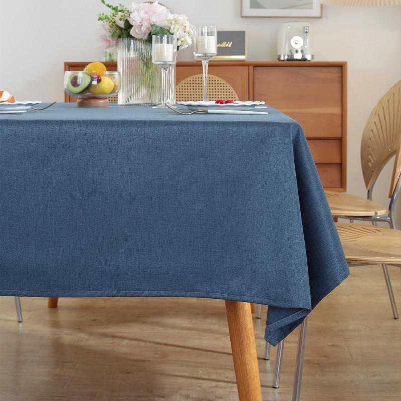 Modern Simple Polyester Vegan Style Rectangular Tablecloth Coffee Table Tablecloth Dining Table Cloth Anti-Splashing Water