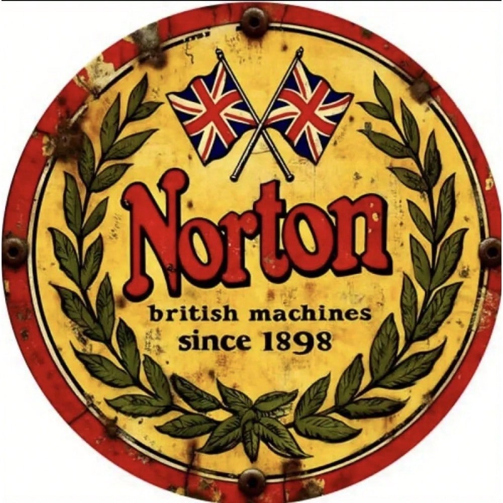 Vintage Motorcycle Metal Tin Sign Retro Garage Wall Decor Pub Bar Cafe 20x20