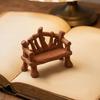Natural Texture Craft Supplies 3D Printed Mini Twig Bench for Dollhouse Furniture, Rustic Branch Miniature Scene Enhancers Shape Micro Landscape