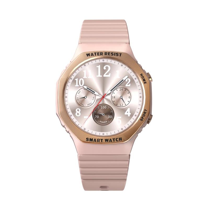 

Умный браслет Rainbuvvy H80 1,32-дюймовый IPS TFT сенсорный экран 360x360 IP67 водонепроницаемый 210 мАч Bluetooth спортивные часы Поддержка нескольких языков розовый