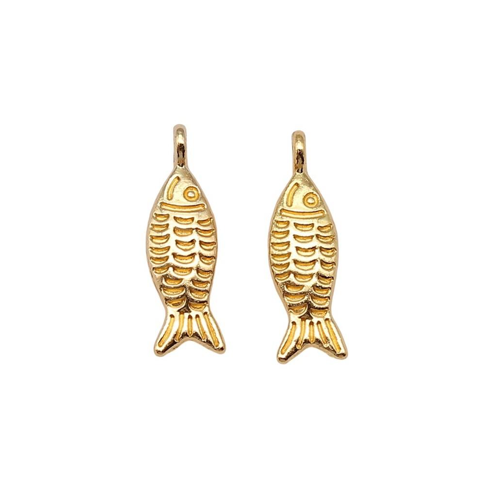 Fisch-Anhänger Vintage Legierung Anhänger Für DIY Schmuck Meeres-Thema Bastelbedarf
