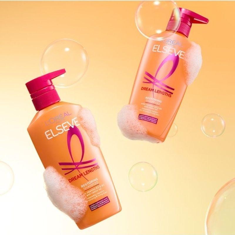 LOREAL PARIS L'Oréal Paris Elsev Dream Length Shampoo 400ml x 2 TR5 Hair Pack 50ml