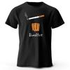 Joke The Breakfast Printed Unisexs TShirt 100 Cotton Oversized Funny Graphic Tees for Unisex Summer Tops
