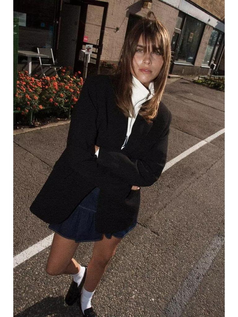 2024 Autumn Retro Street-Style Women’s Loose Suit Jacket - European & American Fashion