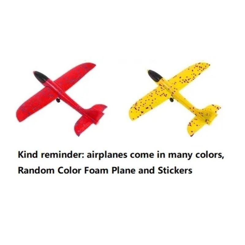 Avião de Espuma para Crianças Lançador de 10M Catapulta Arma de Avião Brinquedo Jogo ao Ar Livre Infantil Modelo de Bolha Tiro Brinquedos de Pista Giratória Presentes