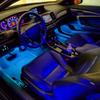 4Pcs APP Car LED Strip Lamp Foot Floor Decoration Bulb RGB Interior Atmosphere Light Auto USB Wireless Remote Music Control