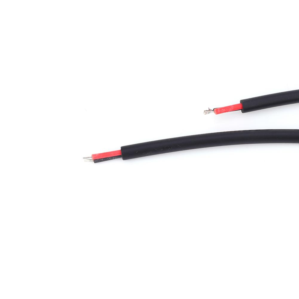 5 Pair 5.5x2.1mm Male Female DC Power Barrel Plug Jack Connector Cable Wire (Black)