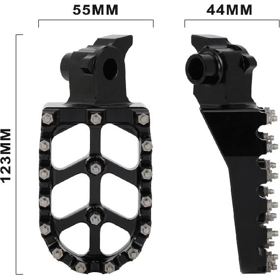 Motorcycle Foot Pegs Adventure CNC for Tenere 700 XTZ700 Tenere700 2019-2024, Foot Rest Pedal 6061-T6 Aluminum | Wide Platform | Anti-Skid | Anodized