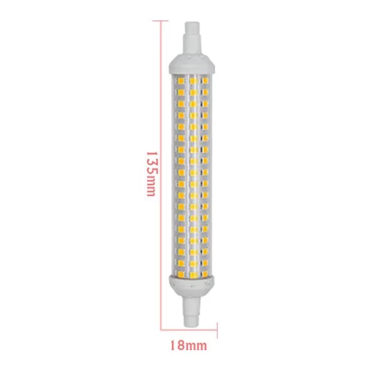 R7S Ceramic Body AC220V-240V LED Lamp 6W 9W 15W SMD2835 78mm 118mm 135mm R7S LED Light Bulbs Energy Saving Replace Halogen Light
