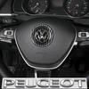 W126ABS Carbon Fiber Pattern Car Steering Wheel Sticker For Volkswagen GTI Passat B6 MK6 7 Golf 4 5 Polo Caddy Tiguan CC / Valve Cap