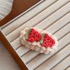 Handmade wool crocheted sweet and cute hairpin cartoon fruit autumn and winter BB clip bangs clip hairpin hair accessories