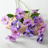 Artificial Butterfly Orchid Flower 6 Heads Blooms Faux Silk Flower Branch with Stem for Wedding Home Office Party Hotel Decoration