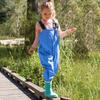 Kids Waterproof Overalls Adjustable Straps Elastic Ankles Outdoor Play Rain Pants Durable Lightweight Material Suitable for Various Activities