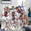 1PC England National Football Team Patterned Flannel Blanket Suitable For All Seasons for Home Decor Warmth and Comfort Gifts Holiday Present