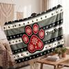 Christmas Custom Name Printed Flannel Blanket Warm Comfort Bed Throw Home Decor Holiday Gift