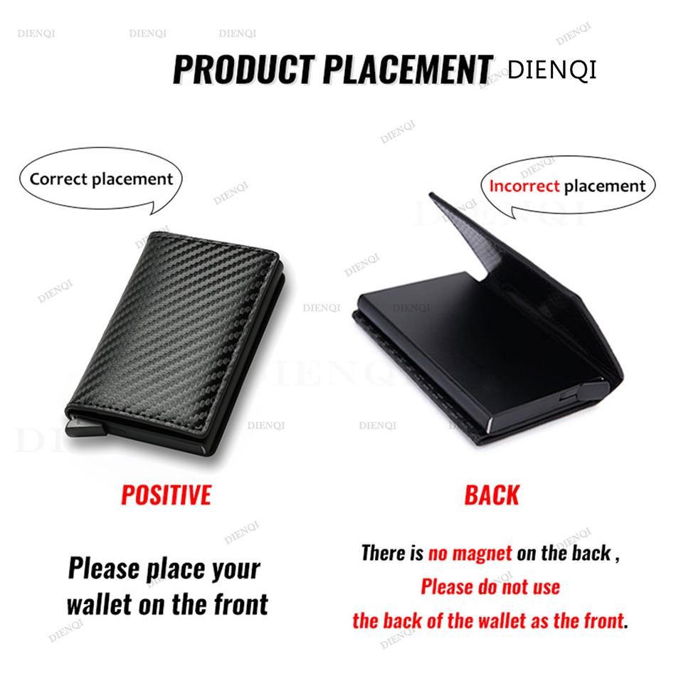 Anti Thief Rfid Credit Card Holder Smart Minimalist Wallet Men Women Slim Bank Cardholder Case Money Bag Cash Creditcard Purse