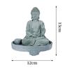 Buddha Incense Holder Figurine Zen Stand Craft Ornament for Shelf Tabletop Living