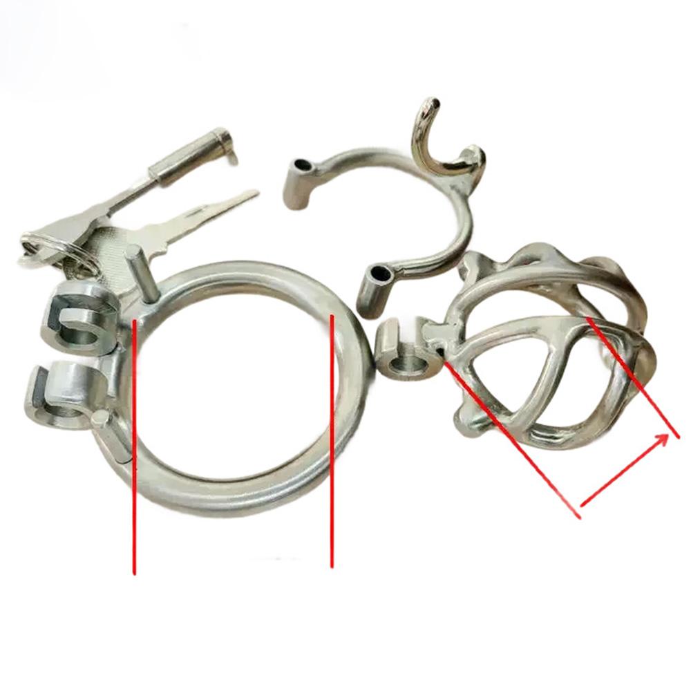 New BDSM Chastity Device Titanium Metal Men's Chastity Cage BDSM Harness Bondage Restraint Anti Pull Male Chaste Cock Lock