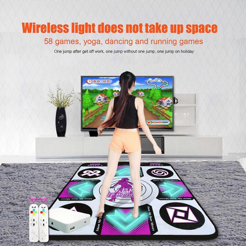 Tanzmatte für Kinder Erwachsene Rutschfest Somatosensorisch Weich Tänzer Schritt-Pads mit Musik Multifunktion für PC TV