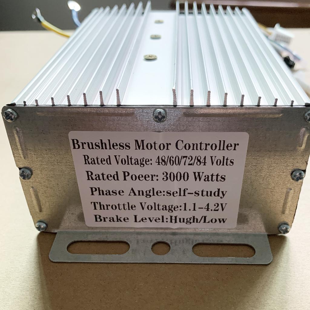 48V 60V 72V 84V 3000W Brushless Controller MAX 80A for BLDC Electric Bike (9+9) MOSFET Double Row 18 Tube 2000W 3000W Controller