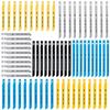 70Pcs UShank Saw Bladess Set Carbon Steel Saw Bladess Assortment Cutting Saw Bladess for Wood Plastic Metal