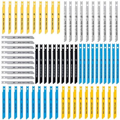 70Pcs UShank Saw Bladess Set Carbon Steel Saw Bladess Assortment Cutting Saw Bladess for Wood Plastic Metal