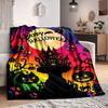 1pc Halloween Decorations Blanket Lightweight Flannel Blanket Throw Blanket For Sofa, Bed, Travel, Camping Yy2509026226