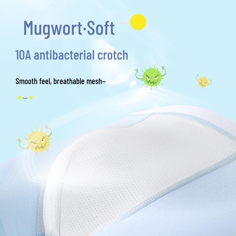 Youth Cotton Cartoon Flat-Corner Antibacterial Underwear for Boys - Comfortable & Durable for Juniors