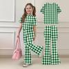 Children's Casual Short-sleeved Printed Short-sleeved Shirt And Pants Two-piece Set