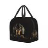 Dachshund Insulated Lunch Tote Bag Portable Thermal Cooler Food Bento Box for Work School Travel Sausage Wiener Dog Lunch Bags