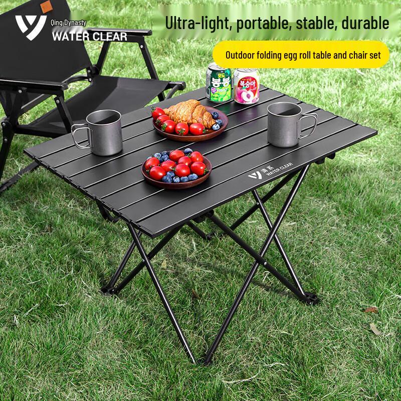 Outdoor Portable X-Leg Roll-Up Camping Table