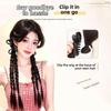 2pcs Sweet Twist Braid Hairpiece Handmade Girls Bow Wig Hairbands  for Women