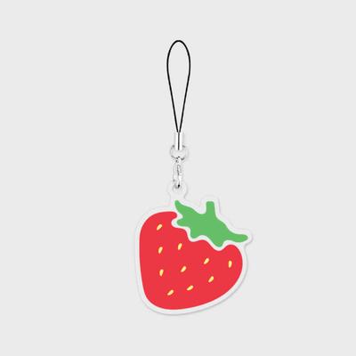 Mini Strawberry Phone Strap
